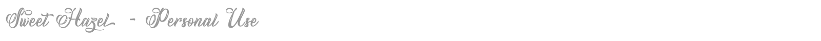 Sweet Hazel font preview